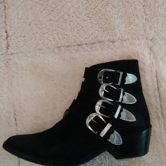 Toga Pulla Black Suede Boots - Picture 7 of 7